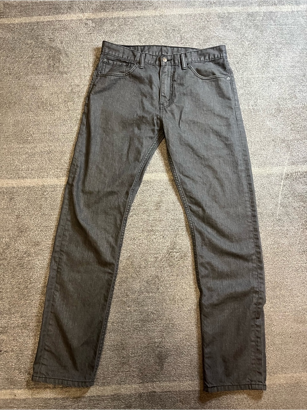 Levi's 508 Men's Charcoal Slim Straight Jeans size 32 x32 hipster EUC F1-96